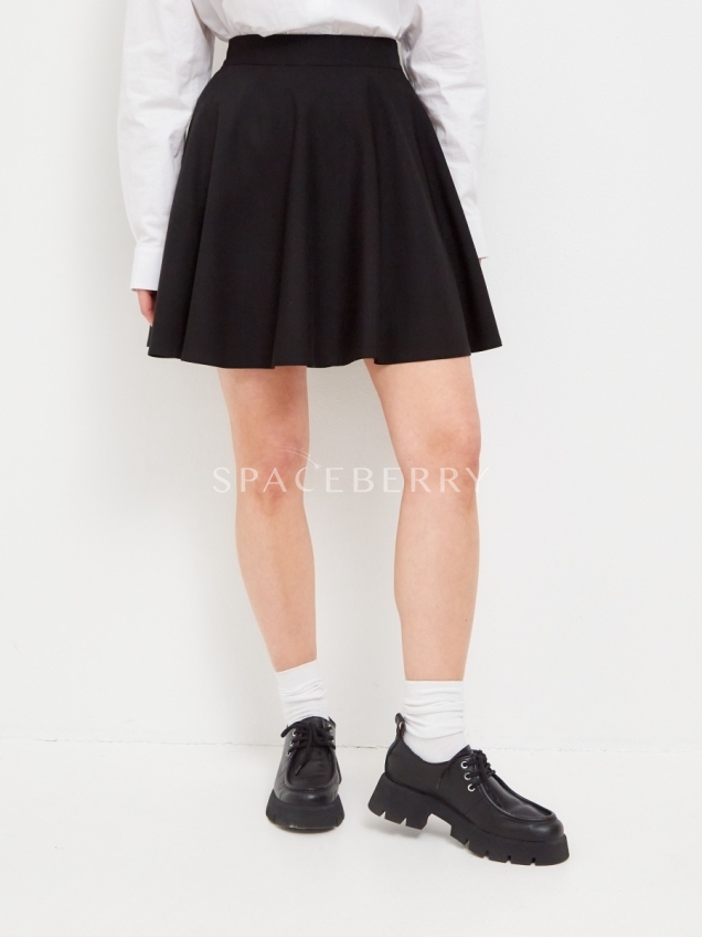 Женская короткая юбка в складку