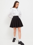 Женская короткая юбка в складку